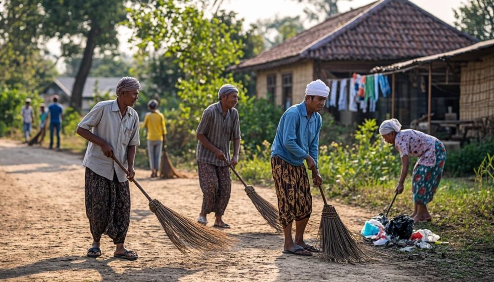 [DEMO] Warga Gelar Kerja Bakti Membersihkan Lingkungan